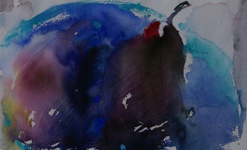 Crimson Pear by Pauline Rignall